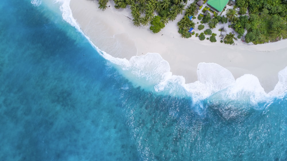 Aerial view of a Bali coastline